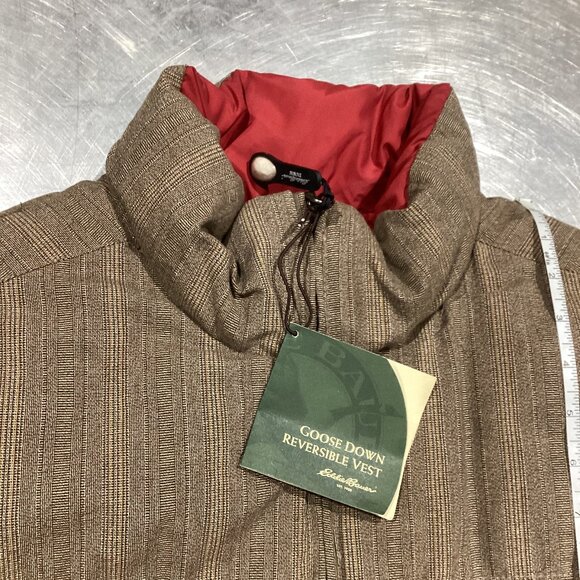 New Eddie Bauer Goose Down Reversible Vest - Picture 3 of 8